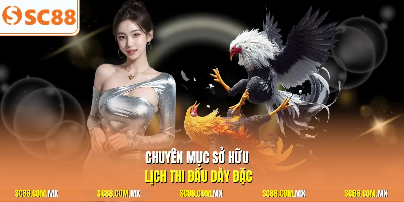 Chuyên mục sở hữu lịch thi đấu dày đặc