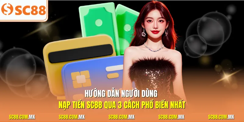 Hướng dẫn người dùng nạp tiền SC88 qua 3 cách phổ biến nhất