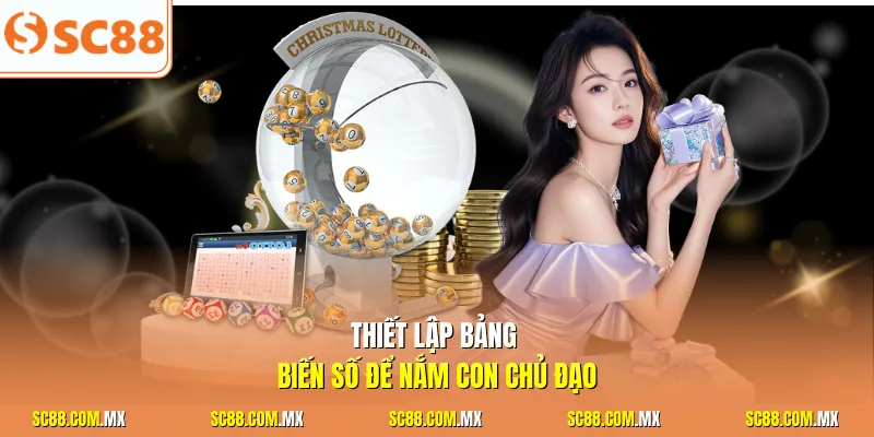 Thiết lập bảng biến số để nắm con chủ đạo
